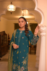 ANEELAS - 3PC DHANAK EMBROIDERED V57