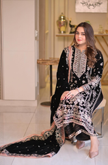 ANEELA’S - 3PC LUXURY VELVET ZF326