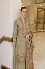 Dhanak -3PC Embroidered ZF315