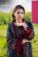 AIM JOFA - 3PC DHANAK EMBROIDERED V677