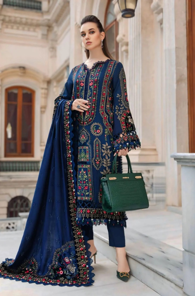 Dhanak -3PC Embroidered ZF317