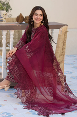 GRACE - 3PC DHANAK Embroidered ZF226
