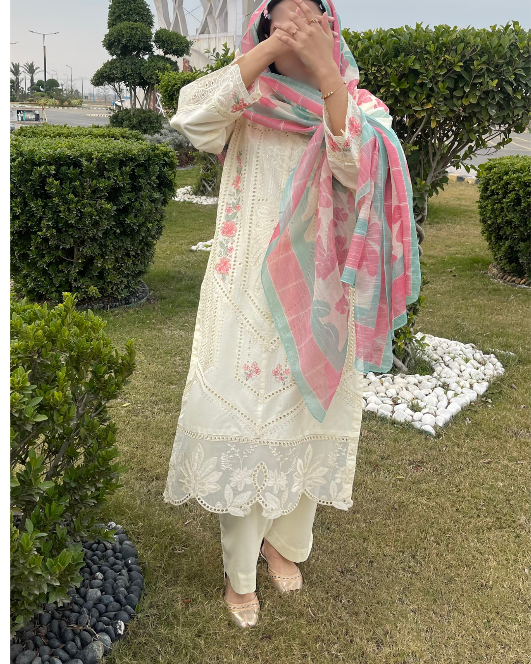 Premium Lawn - 3PC Stitched Embroidered ZF008