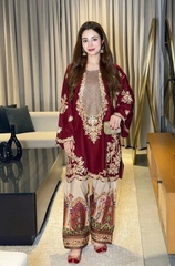 ETHNIC - 2PC LUXURY SILK EMBROIDERED V44