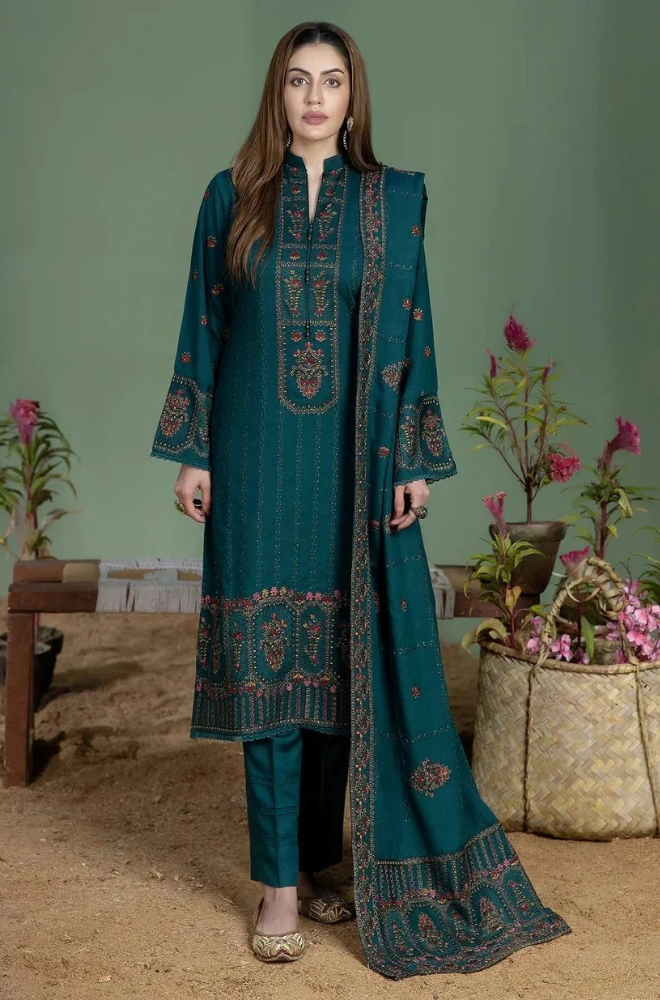 MOHAGNI -  3PC FHANAK EMBROIDERED v49