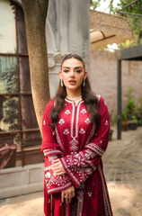 ANEELAS - 3PC DHANAK EMBROIDERED V737