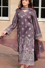 LIBAAS - 3PC DHANAK EMBROIDERED 681