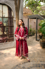ANEELAS - 3PC DHANAK EMBROIDERED V737