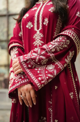 ANEELAS - 3PC DHANAK EMBROIDERED V737