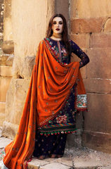 Dhanak -3PC Embroidered ZF321
