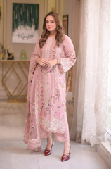 ANEELA'S -3PC LAWN EMBROIDERED SUIT ZF329