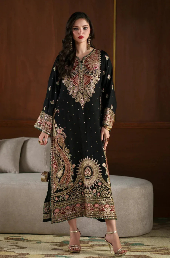 ETHNIC - 3PC LUXURY RAW SILK EMBROIDERED V738