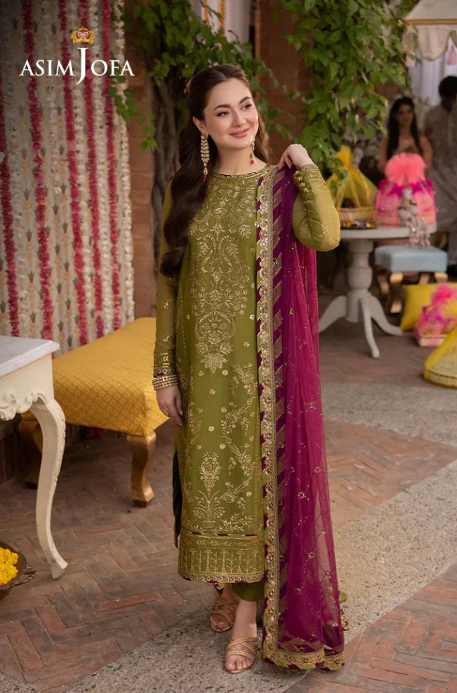 Dhanak -3PC Embroidered ZF324