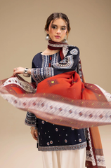 JAZMIN - 3PC DHANAK EMBROIDERED ZF285