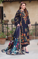 ASIM JOFA - 3PC DHANAK EMBROIDERED ZF286