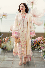 QALAMKAR - 3PC Lawn Embroidered ZF235